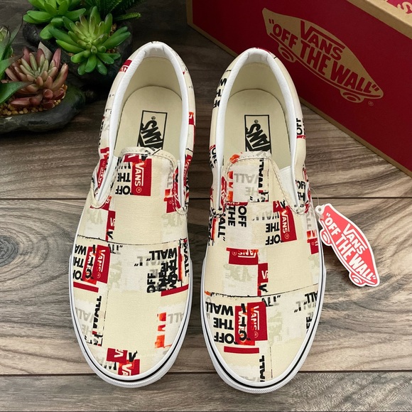 ⛔️SOLD⛔️ NIB Vans Classic Slip On Sneaker Packing Tape 10 - Picture 2 of 11
